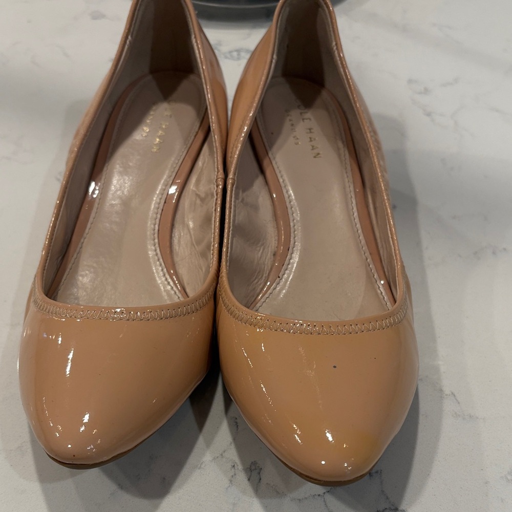 Cole Haan Women's Nude Patent Flats